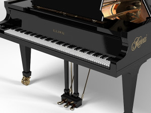 Kawai ex concert grand piano 3D Model