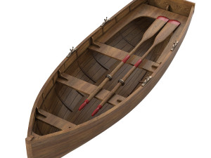 Wooden Boat 3D Модель