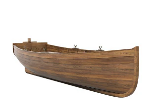 Wooden Boat 3D Model