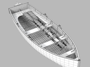 Wooden Boat 3D Модель