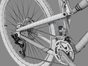 Santa Cruz Mountain Bike 3D Model