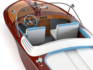 Riva Aquarama Boat 3D Model