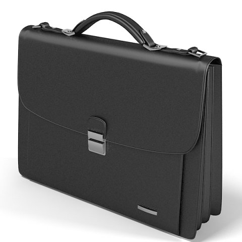 Buisness man bag modern briefcase portfolio 3D in 3DExport