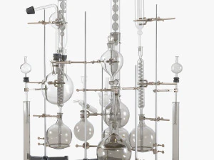 रसायन का सेट 3D मॉडल