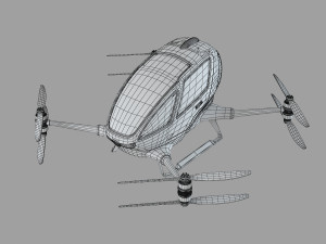Ehand 184 Single Passenger Drone 3D 모델