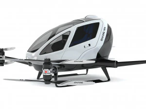 Drone de passageiro &uacute;nico Ehang 184 Modelo 3D