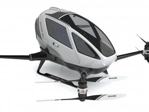 Drone de un solo pasajero Ehang 184 Modelo 3D