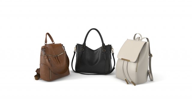 Women bags collection 3D-Modell .c4d .max .obj .3ds .fbx .stl .blend 