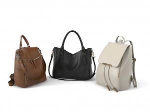 Коллекция женских сумок 3D Модель