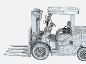 Wheel Loader 3D Model