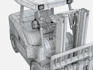Wheel Loader 3D Model