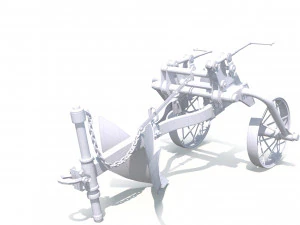 Vintage Plow 3D Model