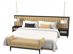 Modern Bedroom Set 3D Model