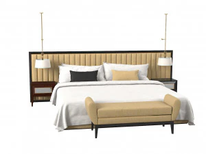 Modern Bedroom Set 3D Model