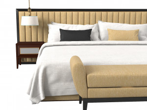 Modern Bedroom Set 3D Model