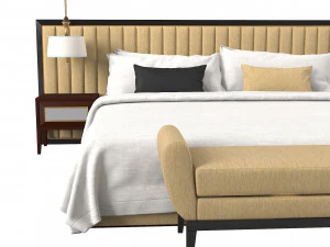 Modern Bedroom Set 3D Model