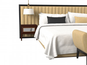 Modern Bedroom Set 3D Model