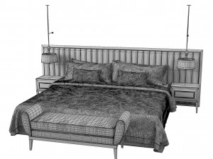 Modern Bedroom Set 3D Model
