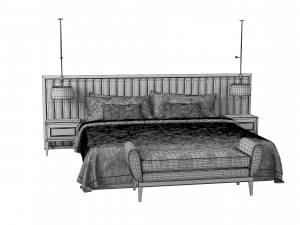 Modern Bedroom Set 3D Model