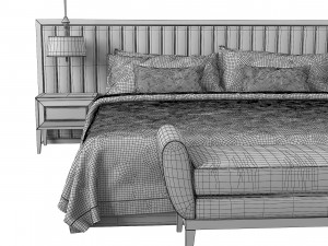 Modern Bedroom Set 3D Model
