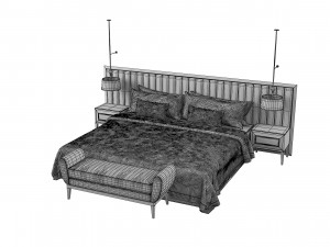 Modern Bedroom Set 3D Model