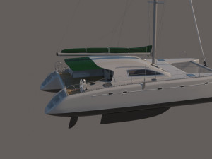 Sea Yacht Catamaran 3D मॉडल