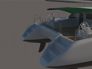 Sea Yacht Catamaran 3D मॉडल