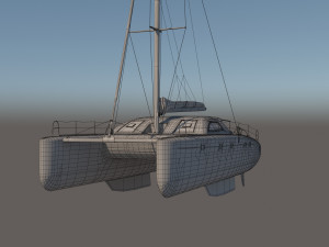 Sea Yacht Catamaran 3D मॉडल