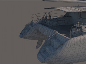 Sea Yacht Catamaran 3D मॉडल