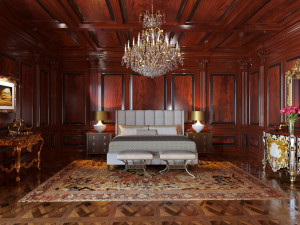 Art Deco Bedroom Modelo 3D