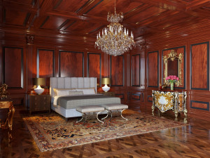Art Deco Bedroom 3D Model