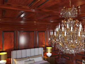 Art Deco Bedroom 3D Model