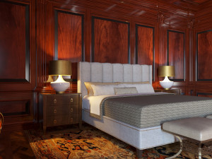 Art Deco Bedroom 3D Model