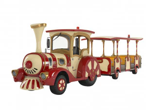 Trackless Train 3D Model