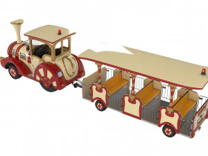Trackless Train 3D Model