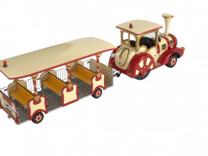 Trackless Train 3D Model