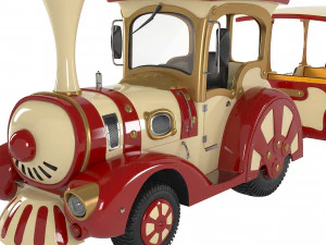 Trackless Train 3D Model