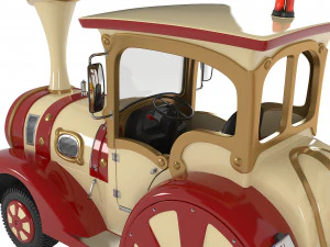 Trackless Train 3D Model