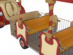 Trackless Train 3D Model