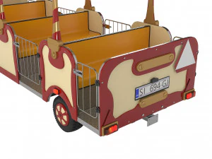 Trackless Train 3D Model