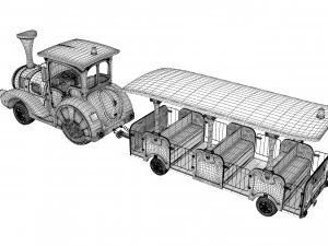Trackless Train 3D Model