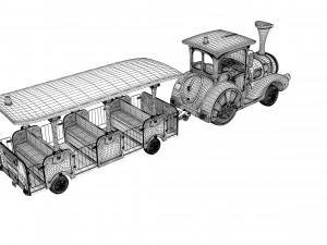 Trackless Train 3D Model