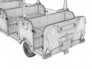 Trackless Train 3D Model