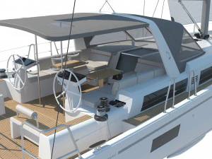 BENETEAU Oceanis Yacht 54 v2 3D Model