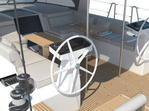 BENETEAU Oceanis Yacht 54 v2 3D Model