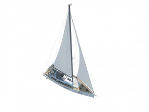 BENETEAU Oceanis Yacht 54 v2 3D Model