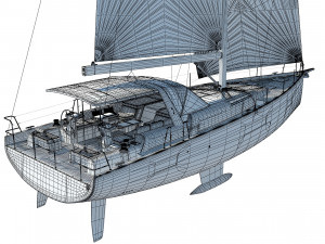 BENETEAU Oceanis Yacht 54 v2 3D Model