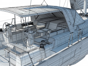 BENETEAU Oceanis Yacht 54 v2 3D Model