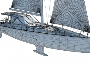 BENETEAU Oceanis Yacht 54 v2 3D Model