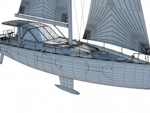 BENETEAU Oceanis Yacht 54 v2 3D Model
